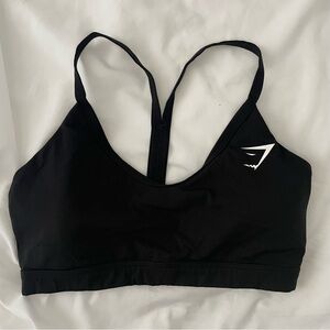 Black GymShark Y-strap Sports Bra